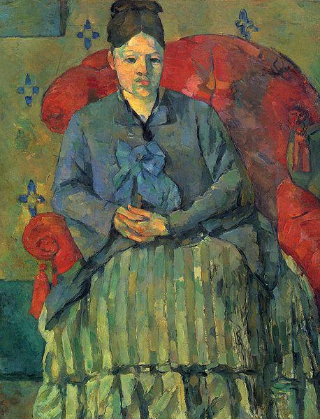  Portrat der Mme Cezanne in rotem Lehnstuhl